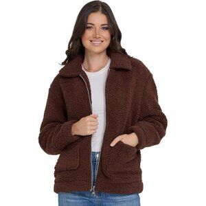 Jacket Women Espress Oversized Faux Winter Coats for Women Shearling Fleece Plus